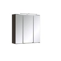 Spiegelschrank mit Türdämpfer + Led Cardiff B: 60cm, Graphit - Graphitfarben, KONVENTIONELL, Glas/Holzwerkstoff (60/64/20cm) - Held