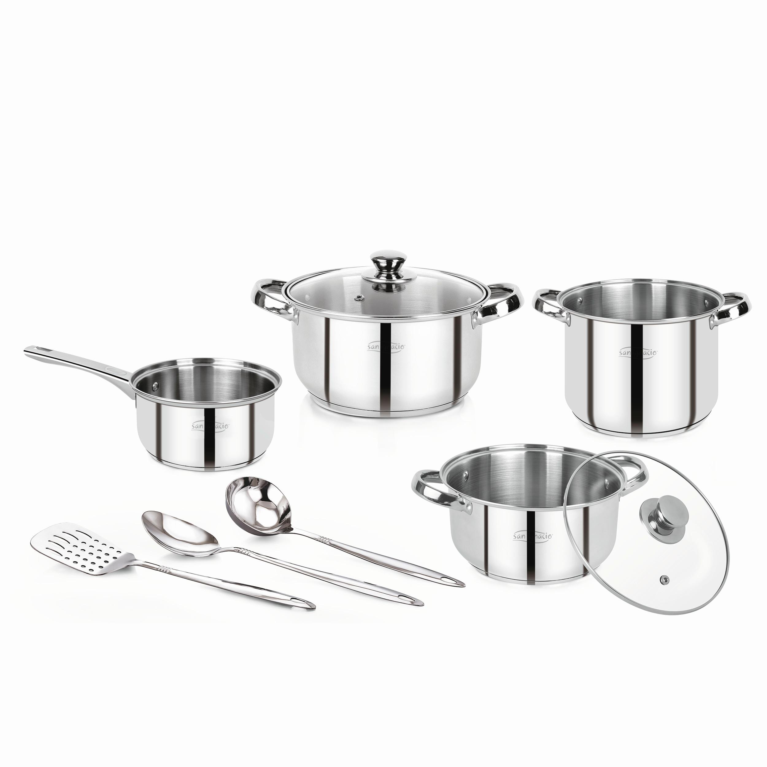 Kochtopfset Edelstahl 9-Teilig