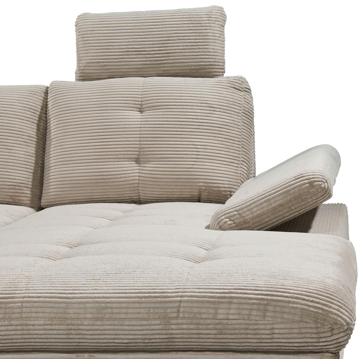 Wohnlandschaft Ascot Grau U: 220x324x170 Cm - Eichefarben/Grau, KONVENTIONELL, Textil (220/324/170cm) - MID.YOU