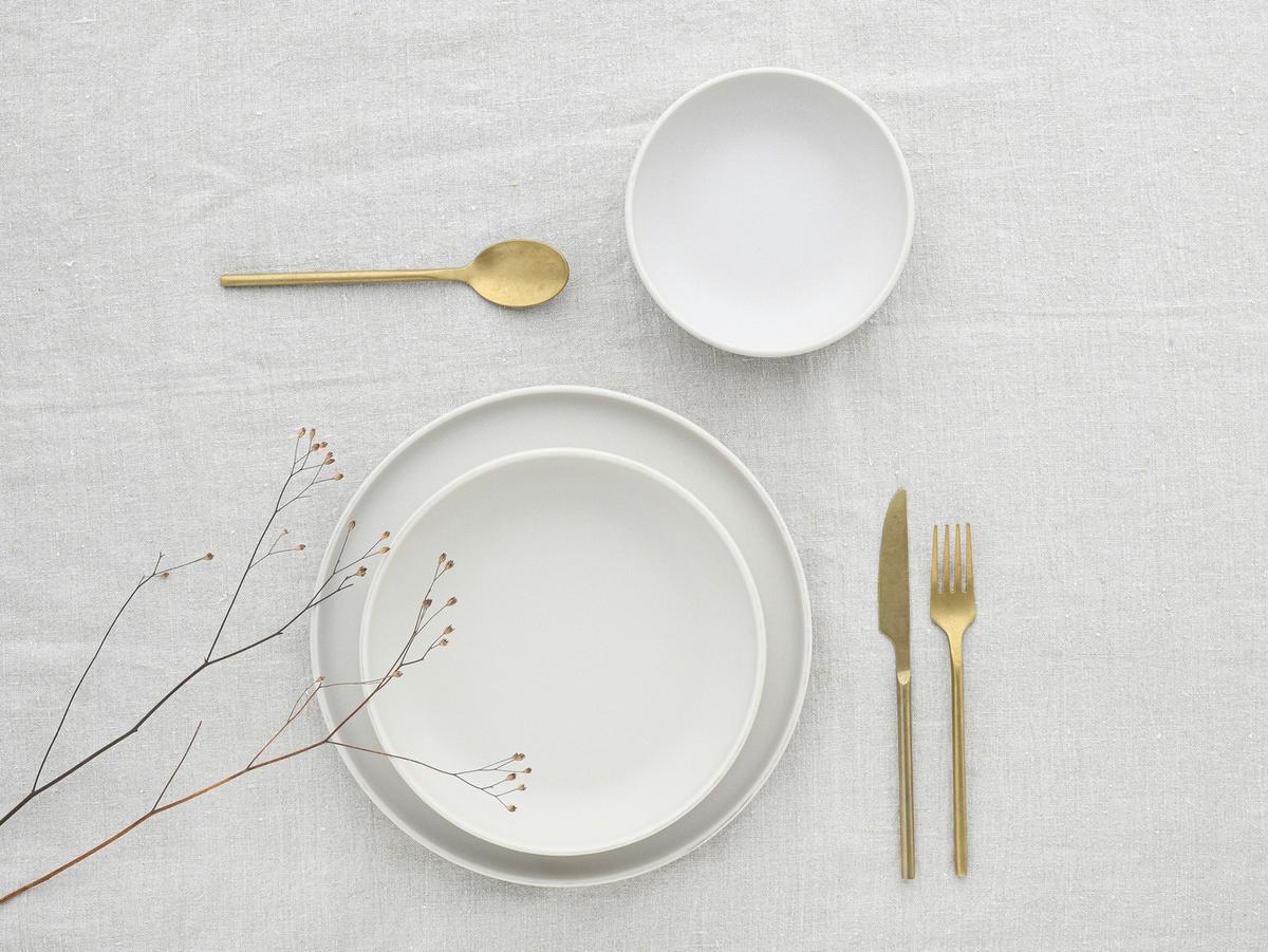 Tafelservice Uno Offwhite Creme 8--Teilig - Creme, Basics, Keramik - Creatable