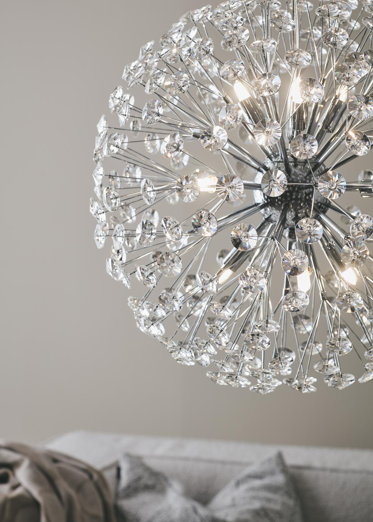 Hängeleuchte Silber, Eisen, 20w - Silberfarben, Basics, Metall (50/50cm) - Markslöjd