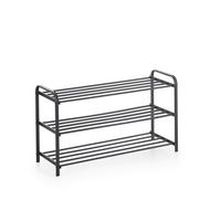 Schuhregal Schwarz B: 89 Cm - Schwarz, Design, Metall (89/49/29cm) - MID.YOU