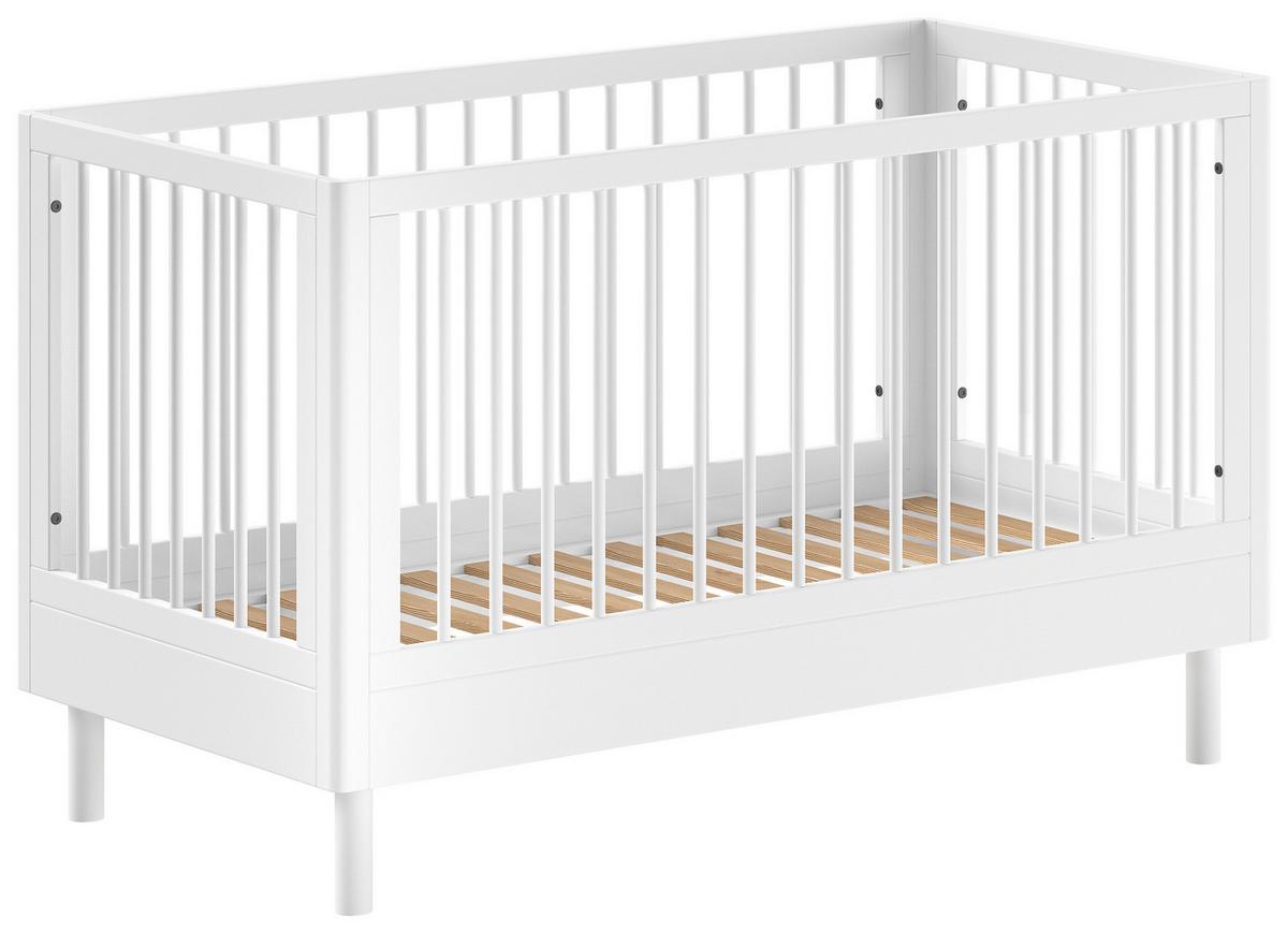 GITTERBETT Forrest Weiß 70x140cm - Weiß, MODERN, Holz (70/140cm) - Vipack