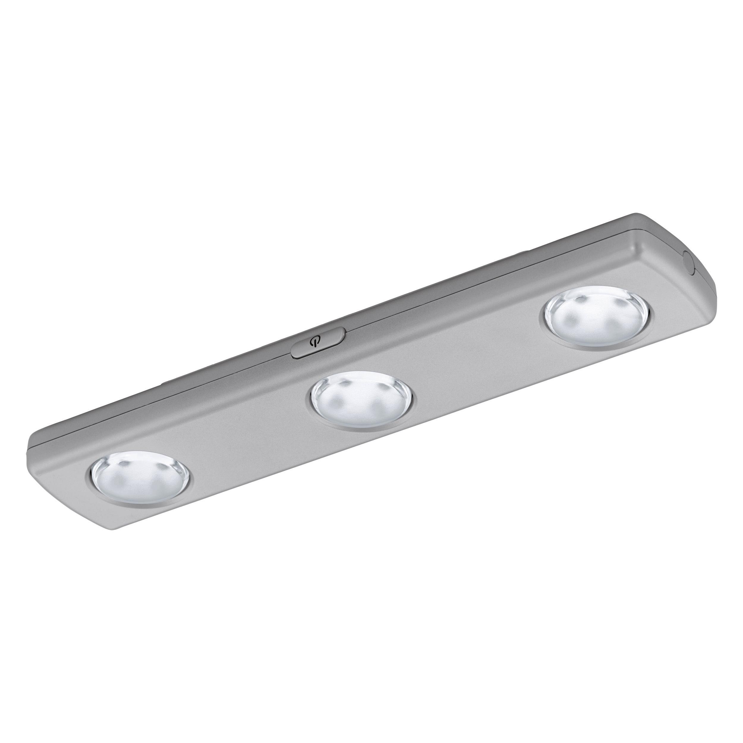 LED-Wandleuchte Baliola - Silberfarben, Basics, Kunststoff (30/6/3cm)
