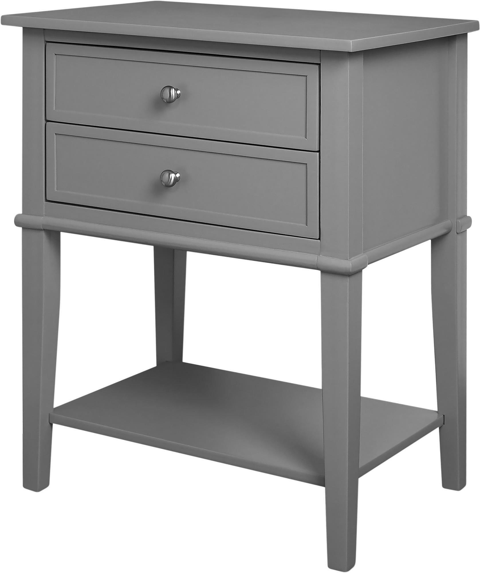 Beistelltisch Franklin Grau B: 55 cm - Grau, Design, Holz/Holzwerkstoff (55/39/71cm) - MID.YOU