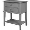 Beistelltisch Franklin Grau B: 55 Cm - Grau, Design, Holz/Holzwerkstoff (55/39/71cm) - MID.YOU