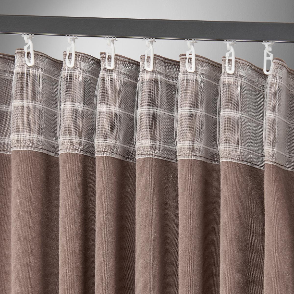 HOTOVÝ ZÁVES VIOLA - hnedá, Konventionell, textil (140/245cm) - Premium Living