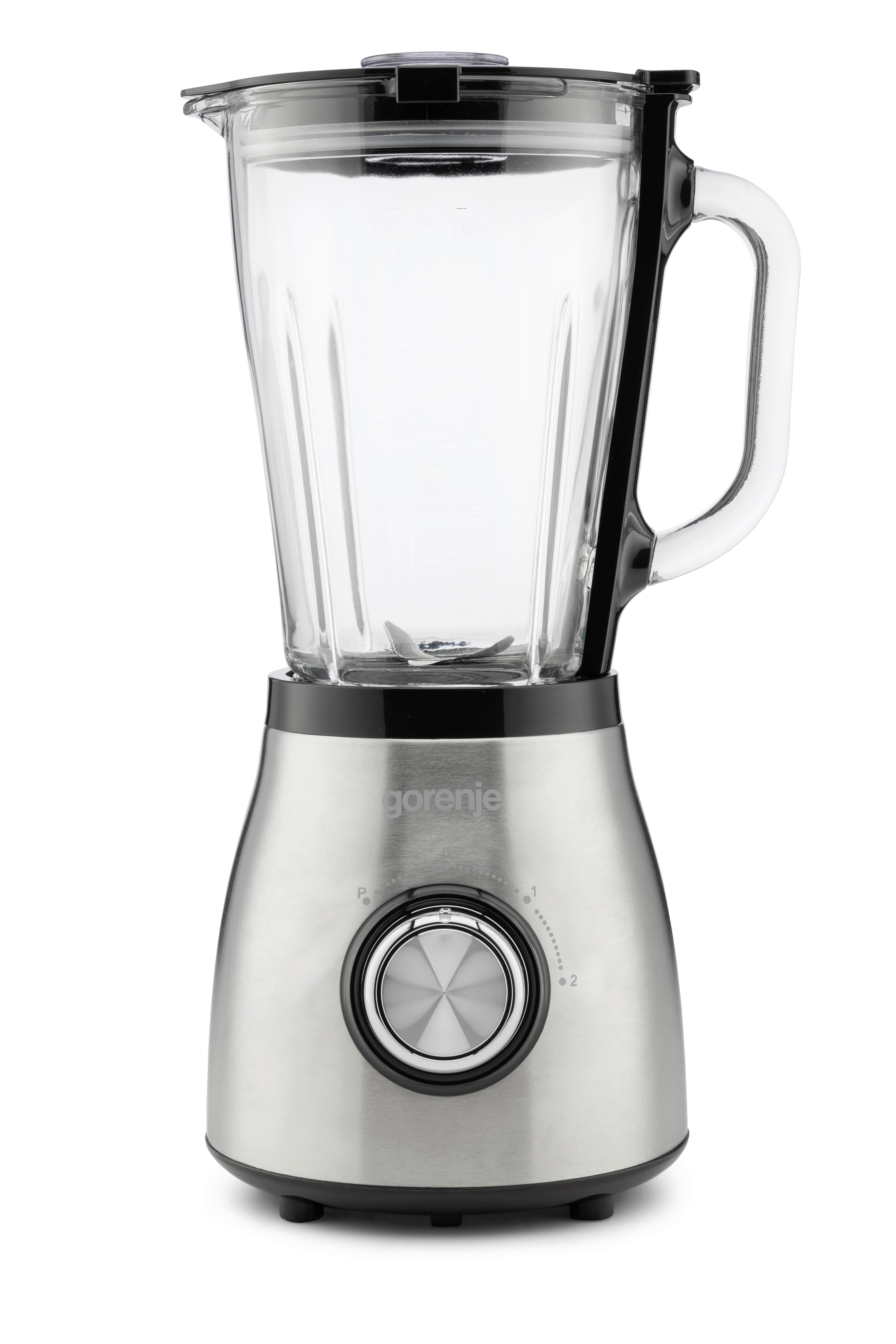 STANDMIXER 800W, 1,5 Liter - Edelstahlfarben, Basics, Glas/Kunststoff (18,5/41,5/17,2cm) - Gorenje