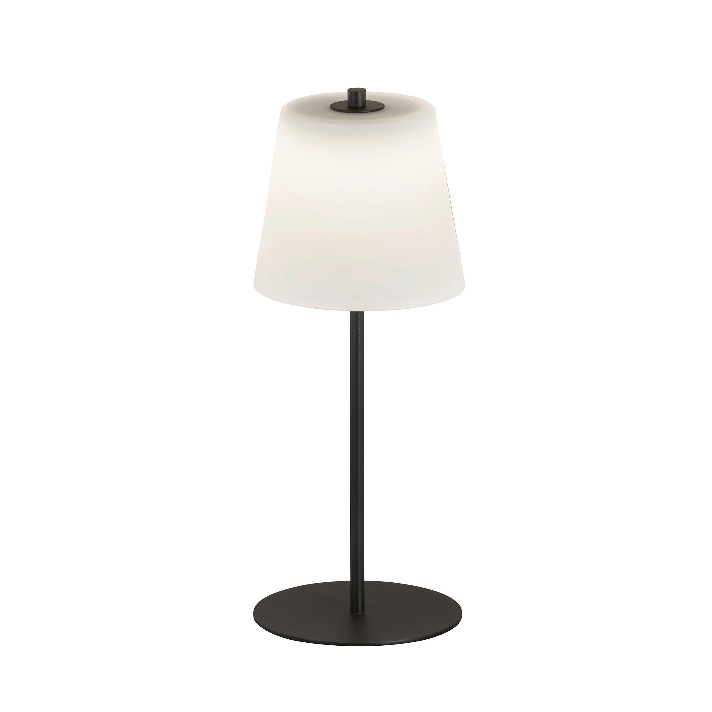 Led-außenleuchte Marbella Schwarz D: 14 Cm - Schwarz, Basics, Glas/Metall (14/35cm) - Schöner Wohnen