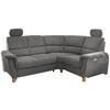 Ecksofa Parole Dunkelgrau S:237/186 Cm - Wildeiche/Dunkelgrau, KONVENTIONELL, Textil (237/186cm) - Livetastic