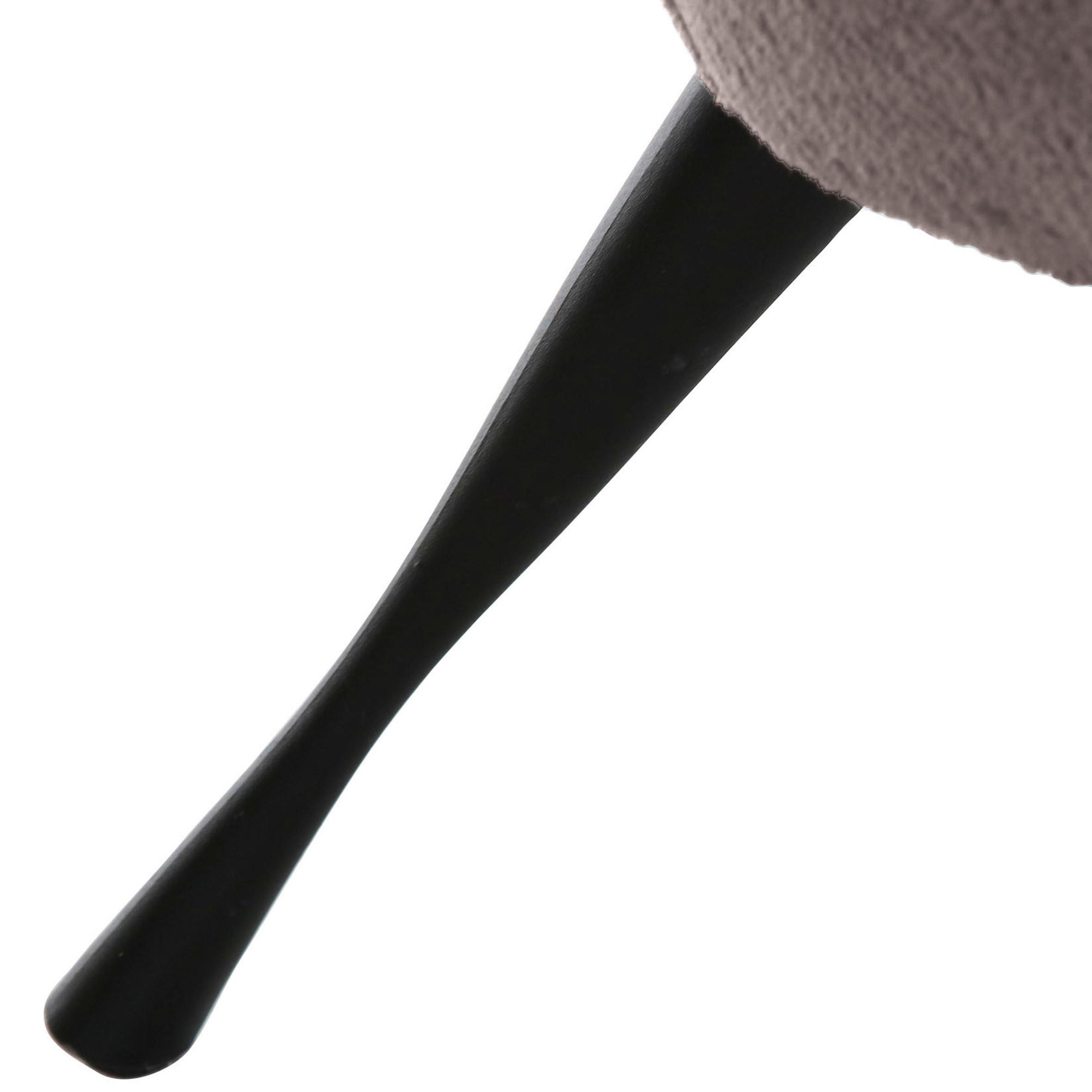 Ohrensessel Lorris - Schlammfarben/Schwarz, KONVENTIONELL, Textil (83/110/92cm) - MID.YOU