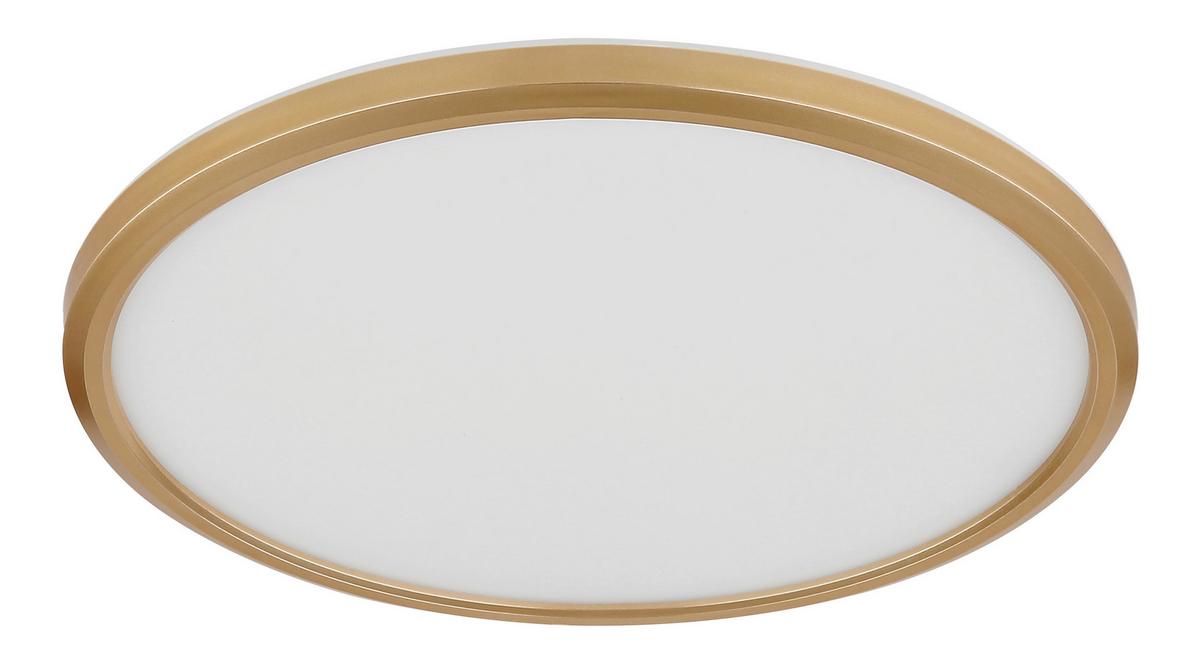 Led-deckenleuchte 41562-18mm Sapana - Messingfarben/Opal, KONVENTIONELL, Kunststoff (29.4/2.5cm) - Globo