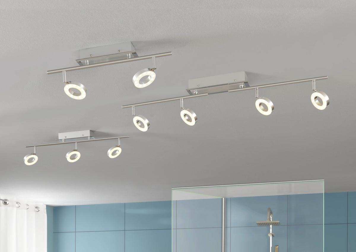 LED-Deckenleuchte 6786-96 Sileda - Alufarben, Design, Glas/Metall (94/21/19cm) - Paul Neuhaus