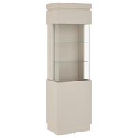 Vitrine Camira Kaschmir B: 60cm - Kaschmir, Basics, Glas/Holzwerkstoff (60/200,5/40cm)