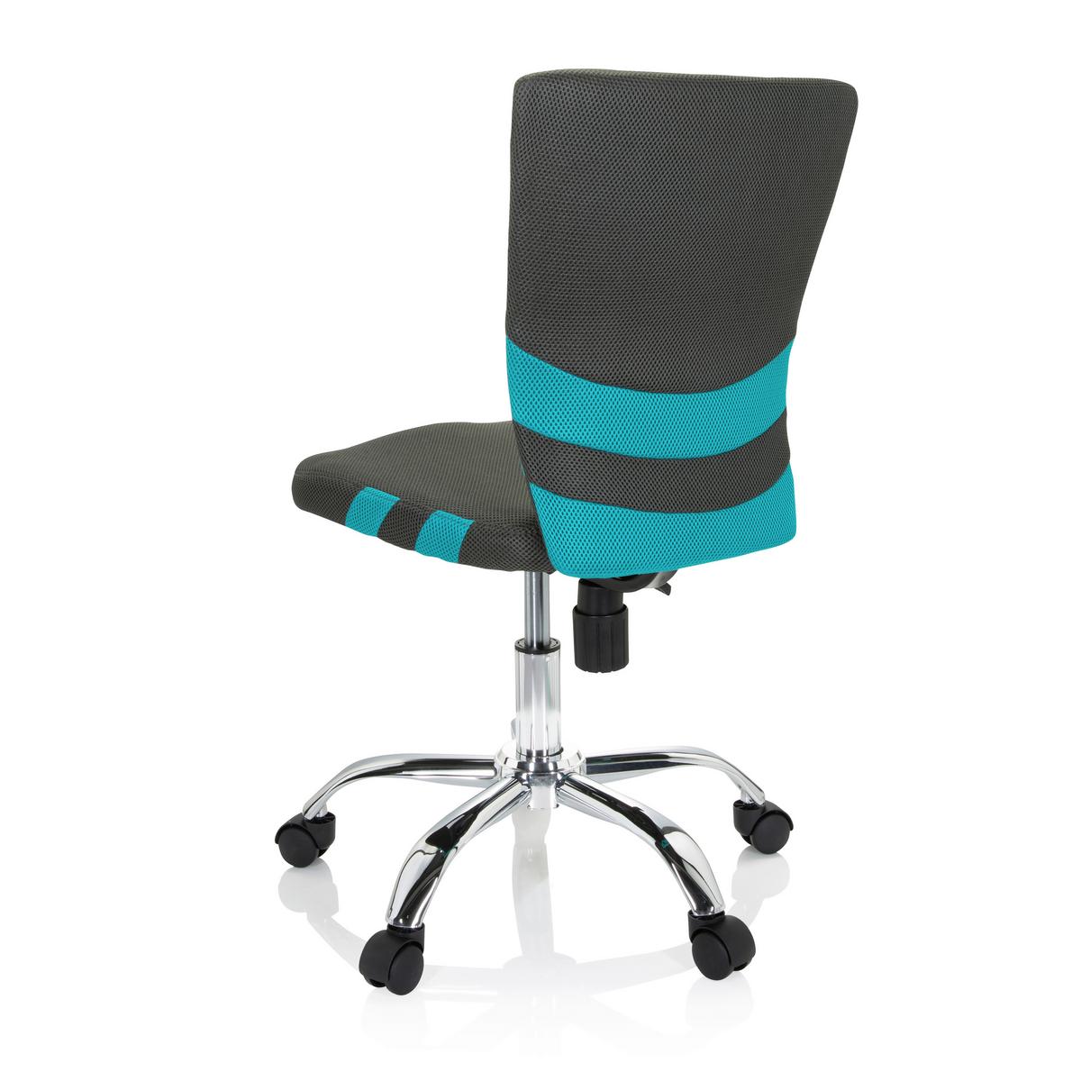 Jugenddrehstuhl Kiddy Türkis/ Dunkelgrau Bis 60 Kg - Türkis/Dunkelgrau, MODERN, Kunststoff/Textil (41/95/50cm) - MID.YOU