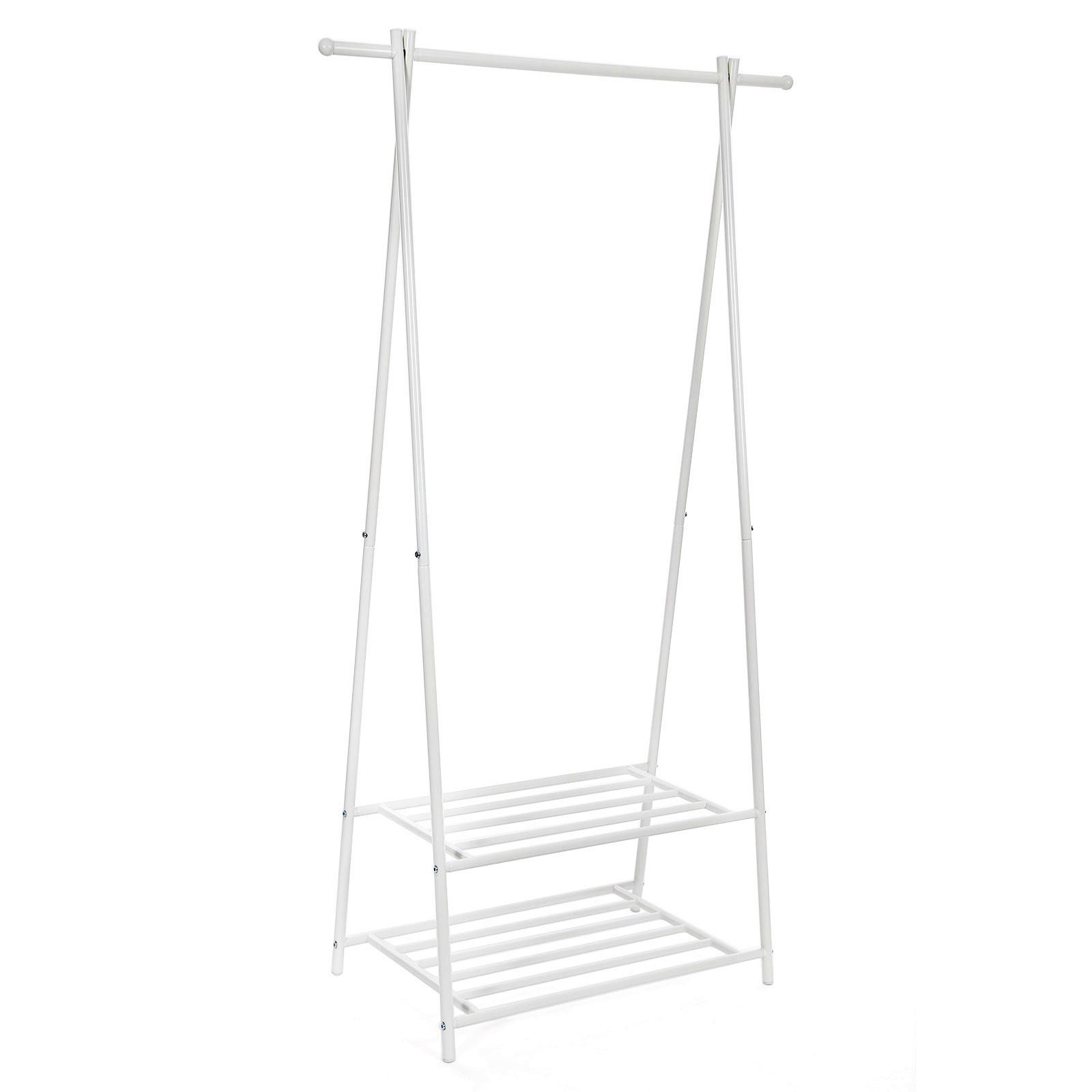 GARDEROBENSTÄNDER Weiß B: 64 cm - Weiß, Basics, Metall (64/155/41cm)