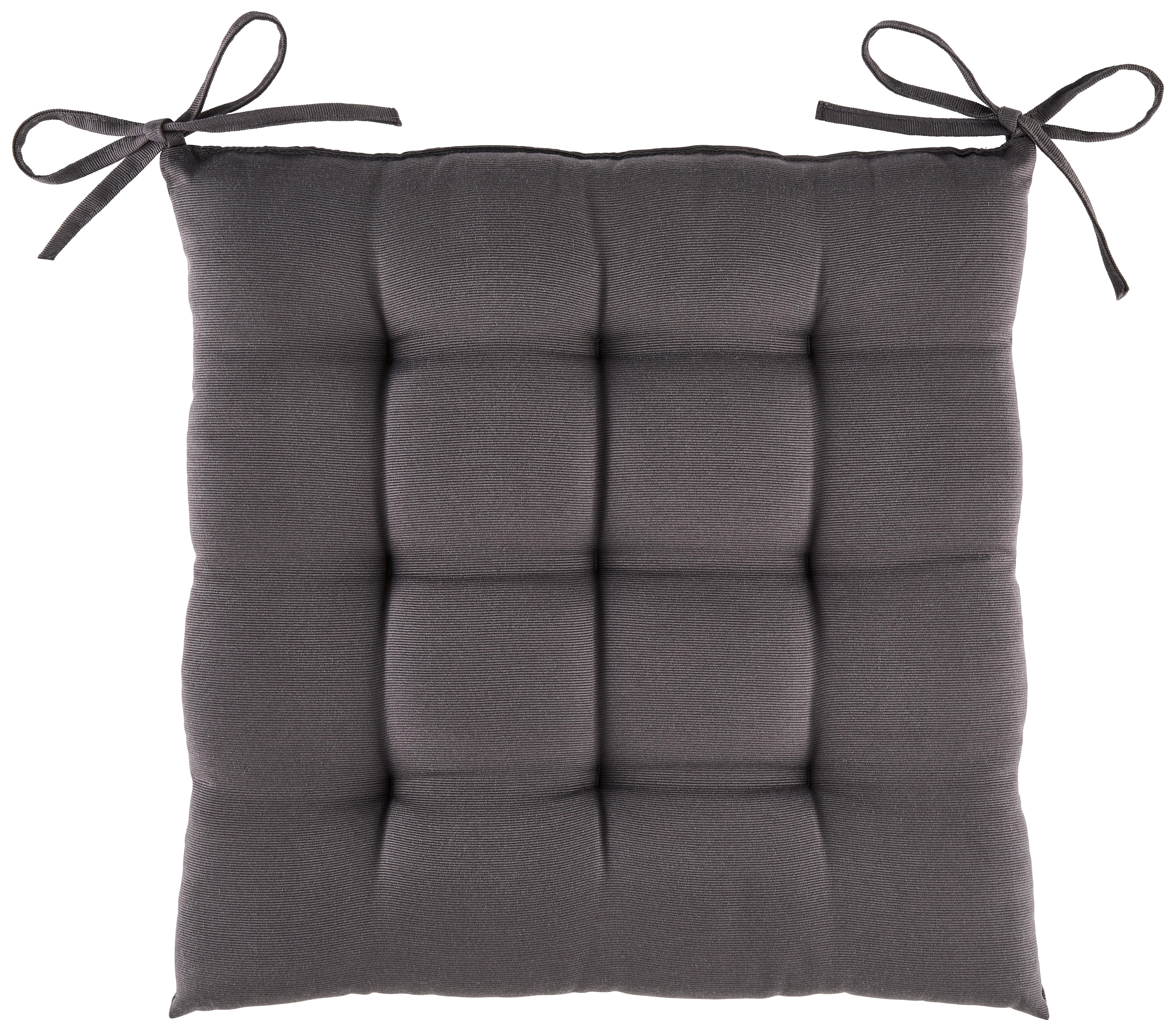 Sitzkissen Jolanda Anthrazit 40x40 Cm Textil