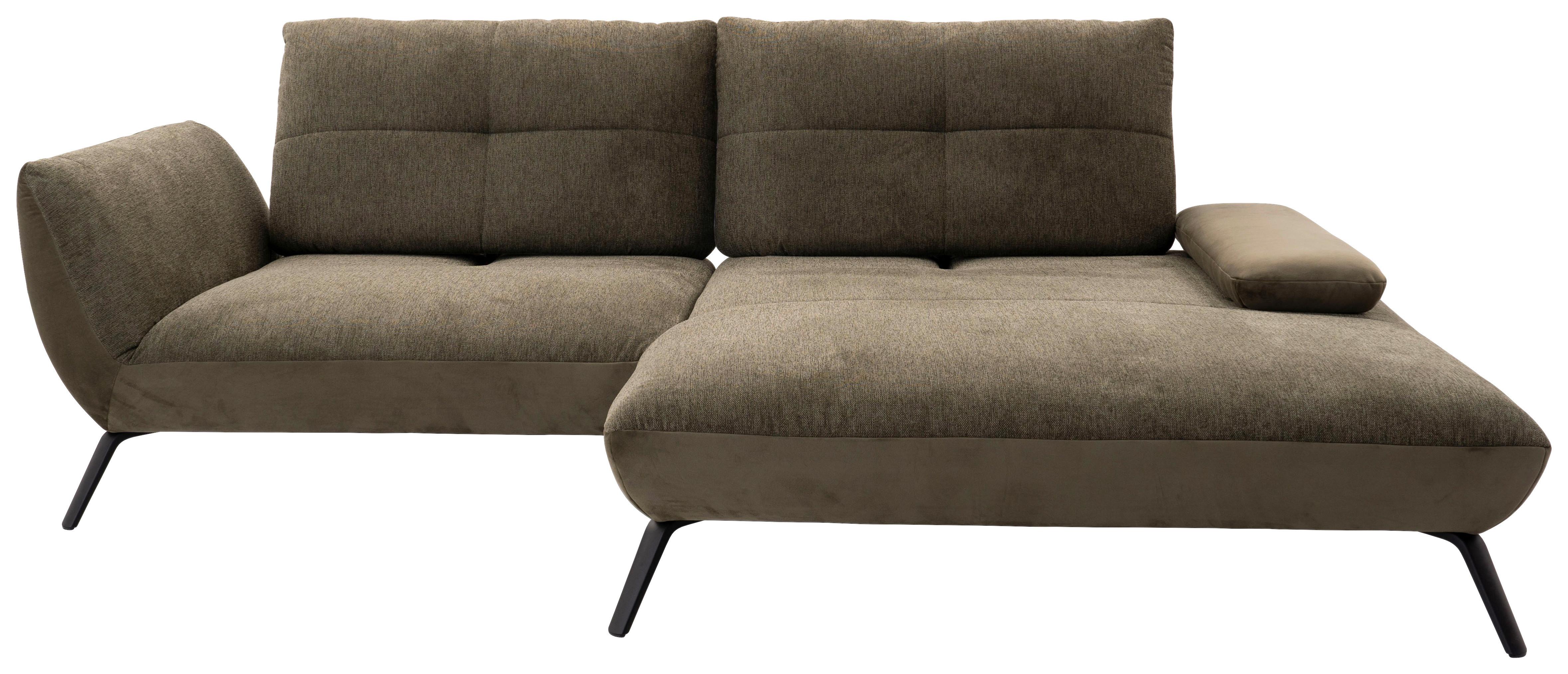 Ecksofa Dover olivgrün, 273x191-207cm