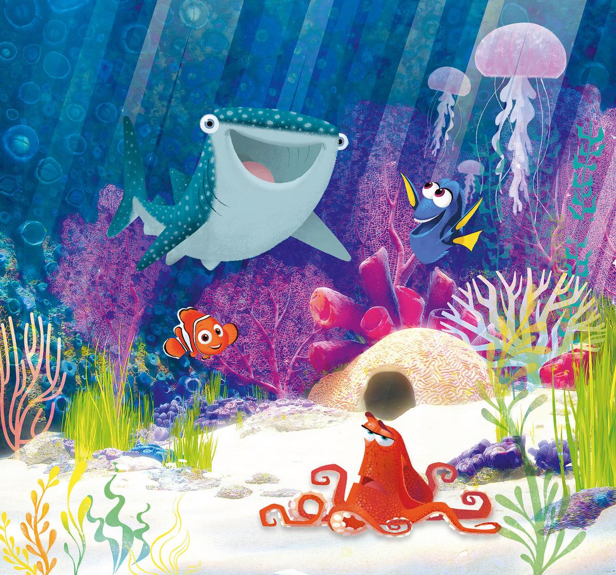 Fototapete Dory Aqua Party - Multicolor, Trend, Papier (300/280cm)