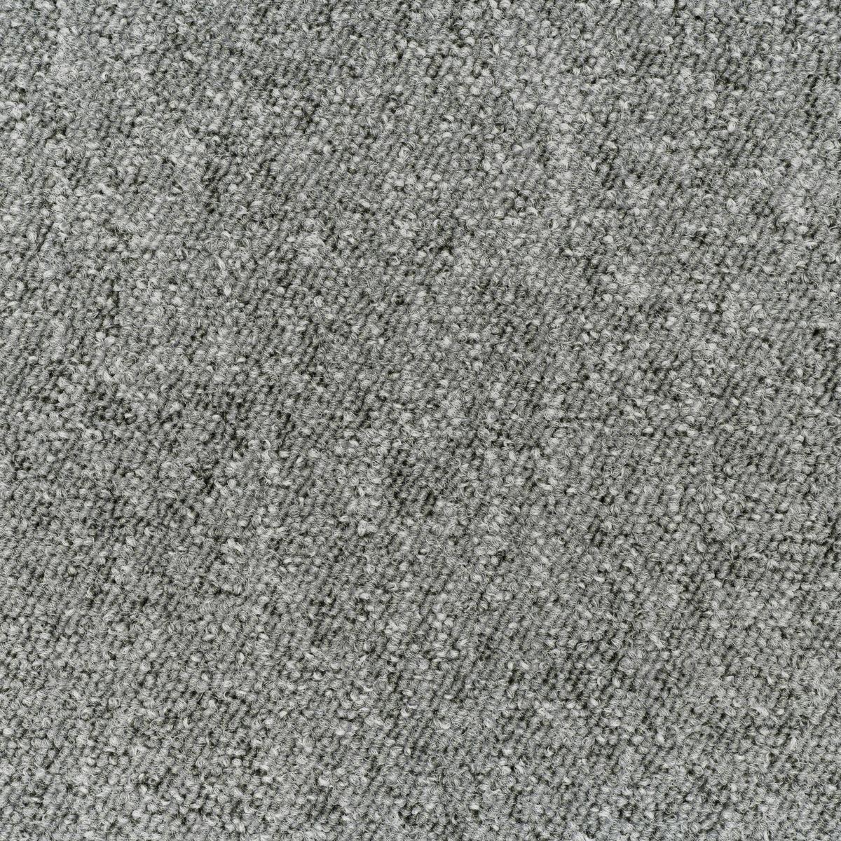 Teppichfliese Grau Mustang 50x50 cm Florhöhe 3 mm - Grau, Basics, Textil (50/50cm)