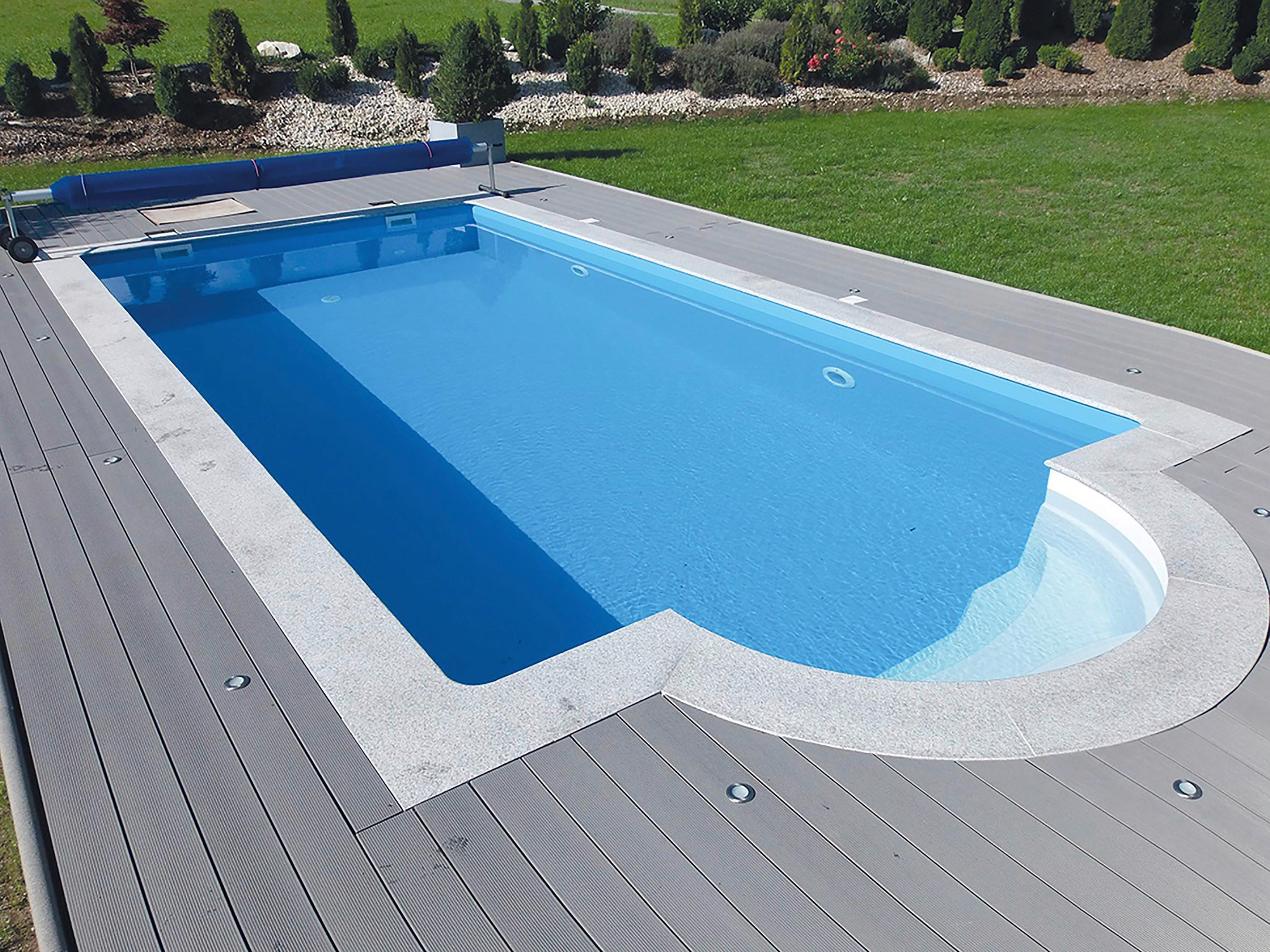 Schwimmbecken-Set Plus Gran Canaria mit Pumpe L: 700 cm - Blau, Basics (700/350/150cm)