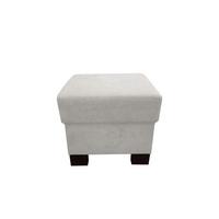 Taburet CHANDLER, krémová, max. do 150 kg - krémová/hnědá, Design, dřevo/textil (51/43/51cm) - Ondega