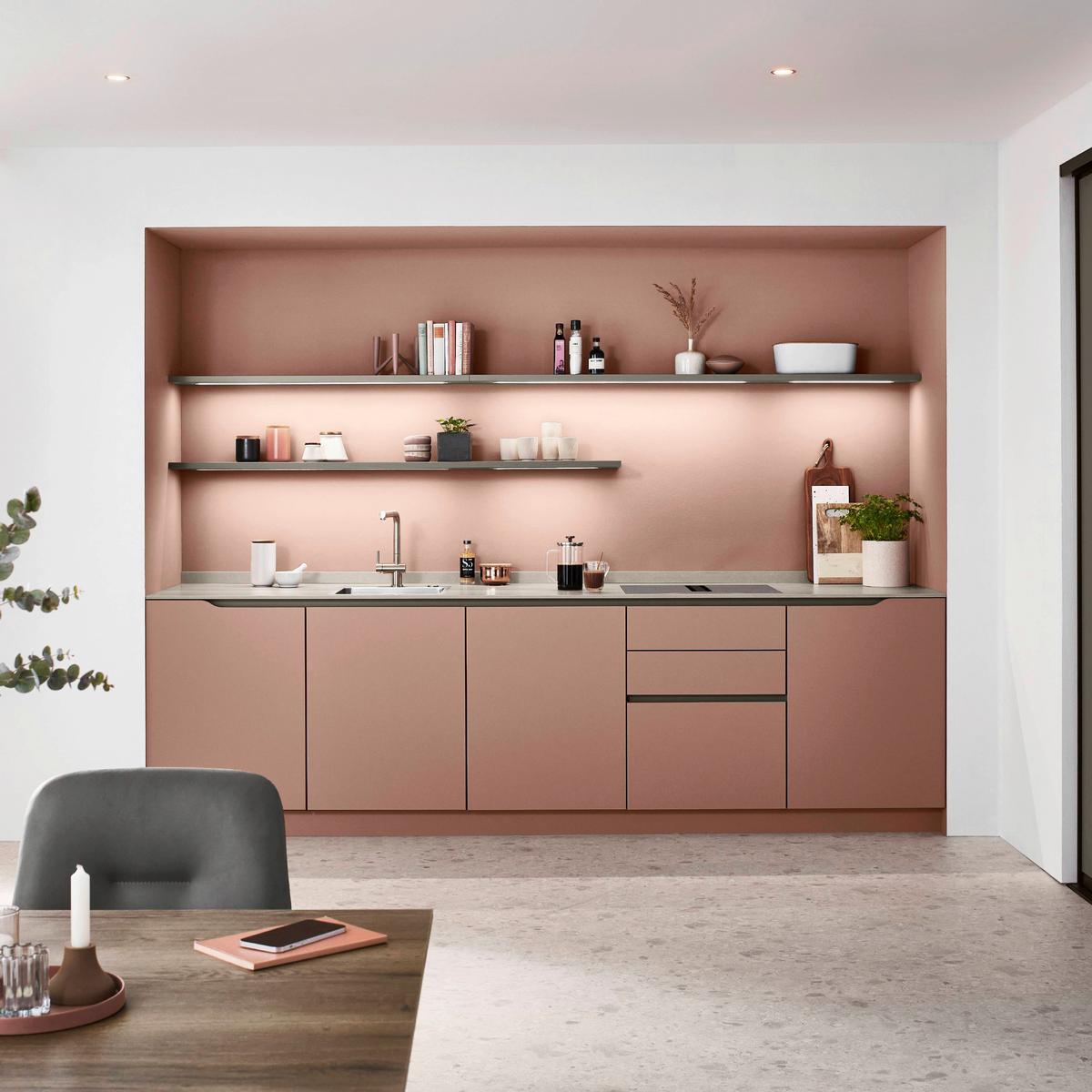 Einbauküche Sydney Frei Planb. Planbar Modern, grifflos - MODERN, Holzwerkstoff - Vertico