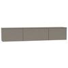 TV-Element Las Vegas Taupegrau B: 200 cm - Taupe, MODERN, Holzwerkstoff (200/36/37cm) - Vertico