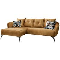 Ecksofa Baggio Mit Kissen Gelb - Gelb/Multicolor, MODERN, Holz/Textil (162/277cm) - Livetastic