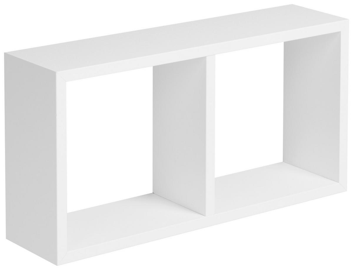 Wandregal Yasmine - Weiß, MODERN, Holzwerkstoff (59/30/15cm)