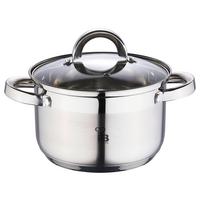 Kochtopf Alexander 3,6 Liter Edelstahl, Leichte Reinigung - Silberfarben, Basics, Glas/Metall (20cm)