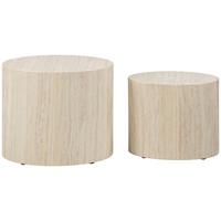 Couchtischset Mice 0000098389 - Naturfarben, Design, Holzwerkstoff (33/48/40cm) - MID.YOU