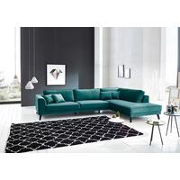 Ecksofa Lumber Jack Petrol S: 291x201 Cm - Wengefarben/Petrol, MODERN, Textil (291/201cm) - Trendmanufaktur