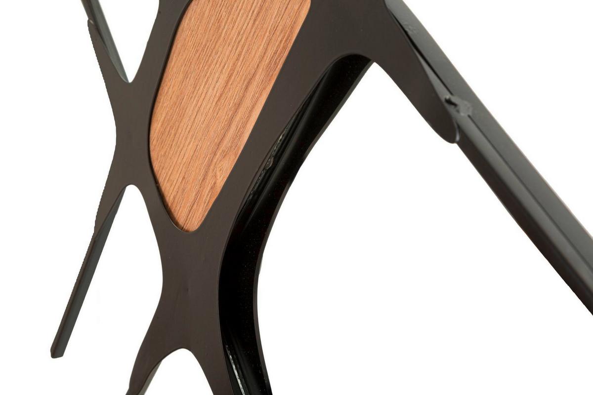 Wanddeko Absy Naturfarben, Schwarz B: 114 cm - Schwarz/Naturfarben, Basics, Holzwerkstoff/Metall (114/80/2cm)