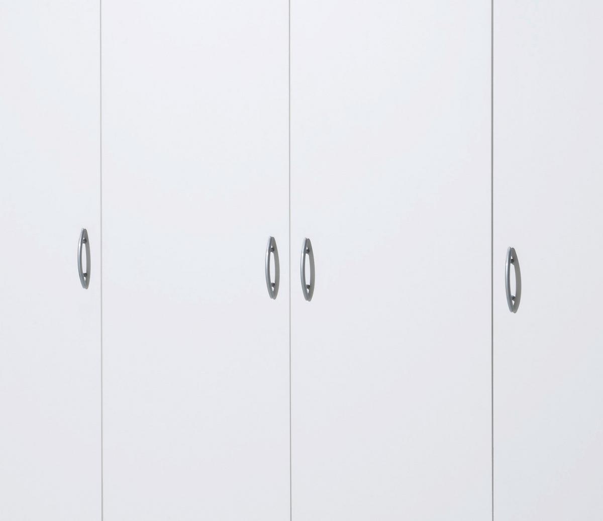 Drehtürenschrank mit Laden 161cm Base 4, Weiß - Eichefarben/Weiß, KONVENTIONELL, Holzwerkstoff (161/176/51cm) - P & B