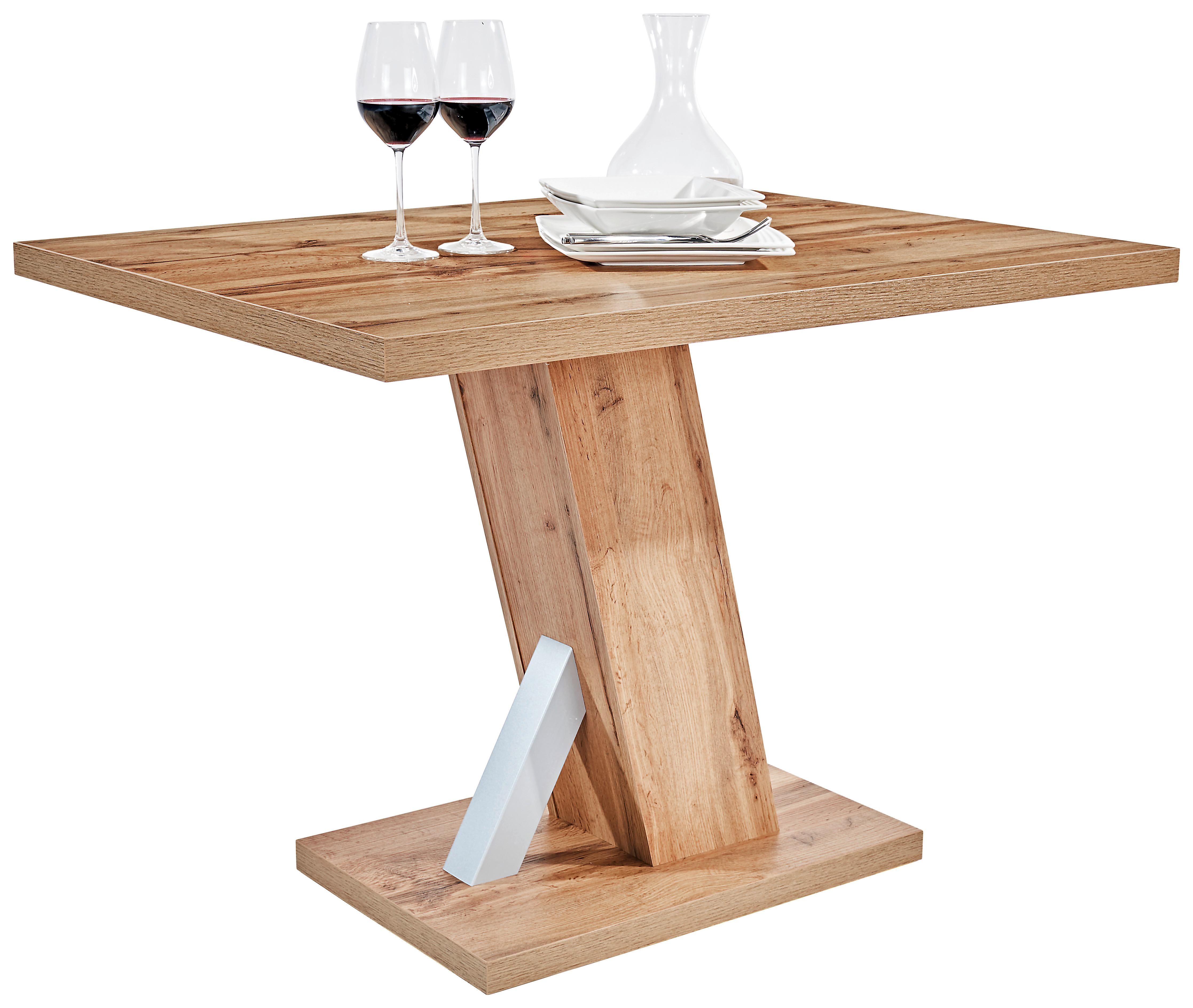 Jídelní Stůl Severin 110 - barvy dubu, Konvenční, kompozitní dřevo (110/76/80cm)