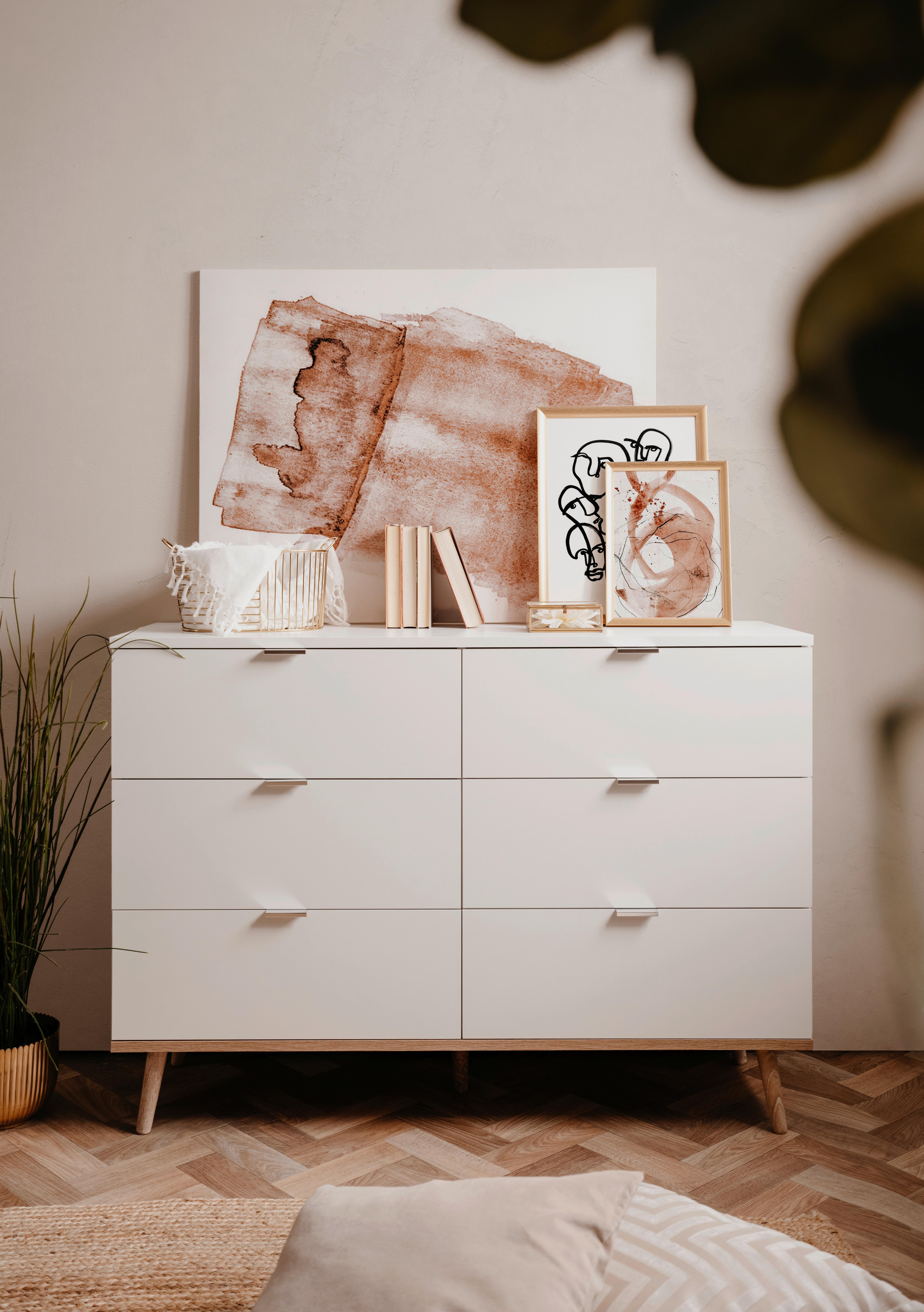 Kommode Göteborg Weiß/sonoma Eiche B: 120 Cm - Weiß/Sonoma Eiche, KONVENTIONELL, Holzwerkstoff (120/87/40cm) - MID.YOU
