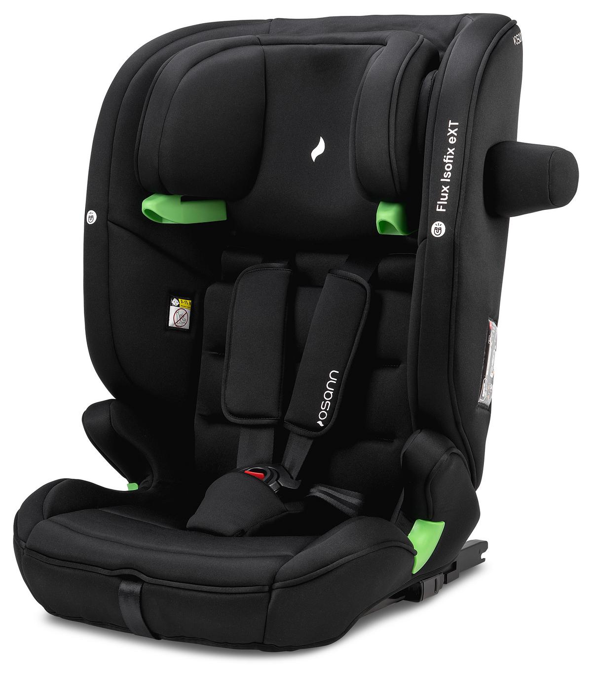 Kinderautositz Flux Isofix Ext Schwarz, L/b/h:  47x44x61,5cm - Schwarz, Basics, Textil (47/44/61,5cm) - Osann