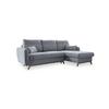 Ecksofa Scandic Lagom Hellgrau S: 235x157 Cm - Hellgrau/Naturfarben, Textil (235/157cm) - MID.YOU