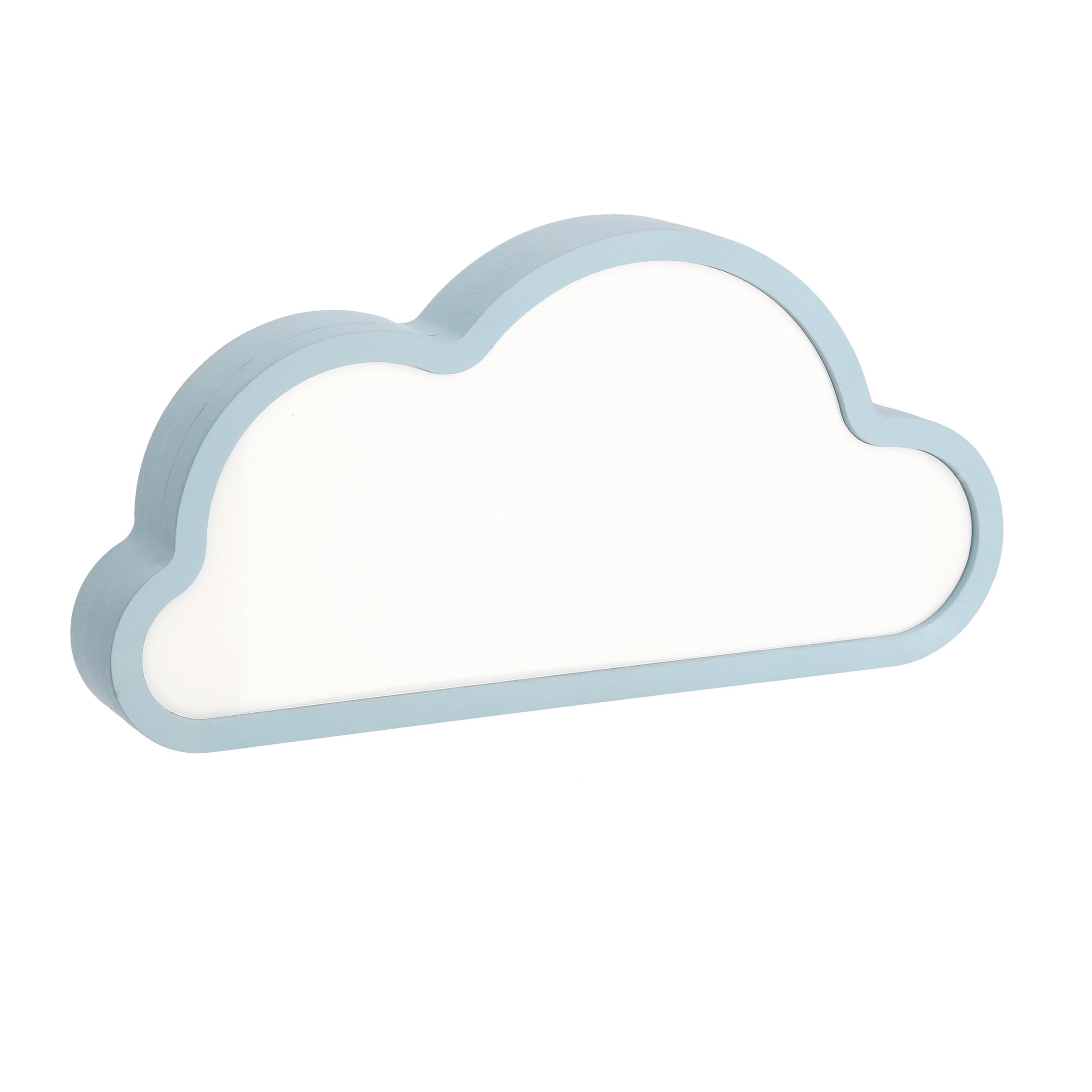 KINDERTISCHLEUCHTE 41-10629 CLOUD - Blau, Basics, Holzwerkstoff/Kunststoff (31/3.5/15cm)