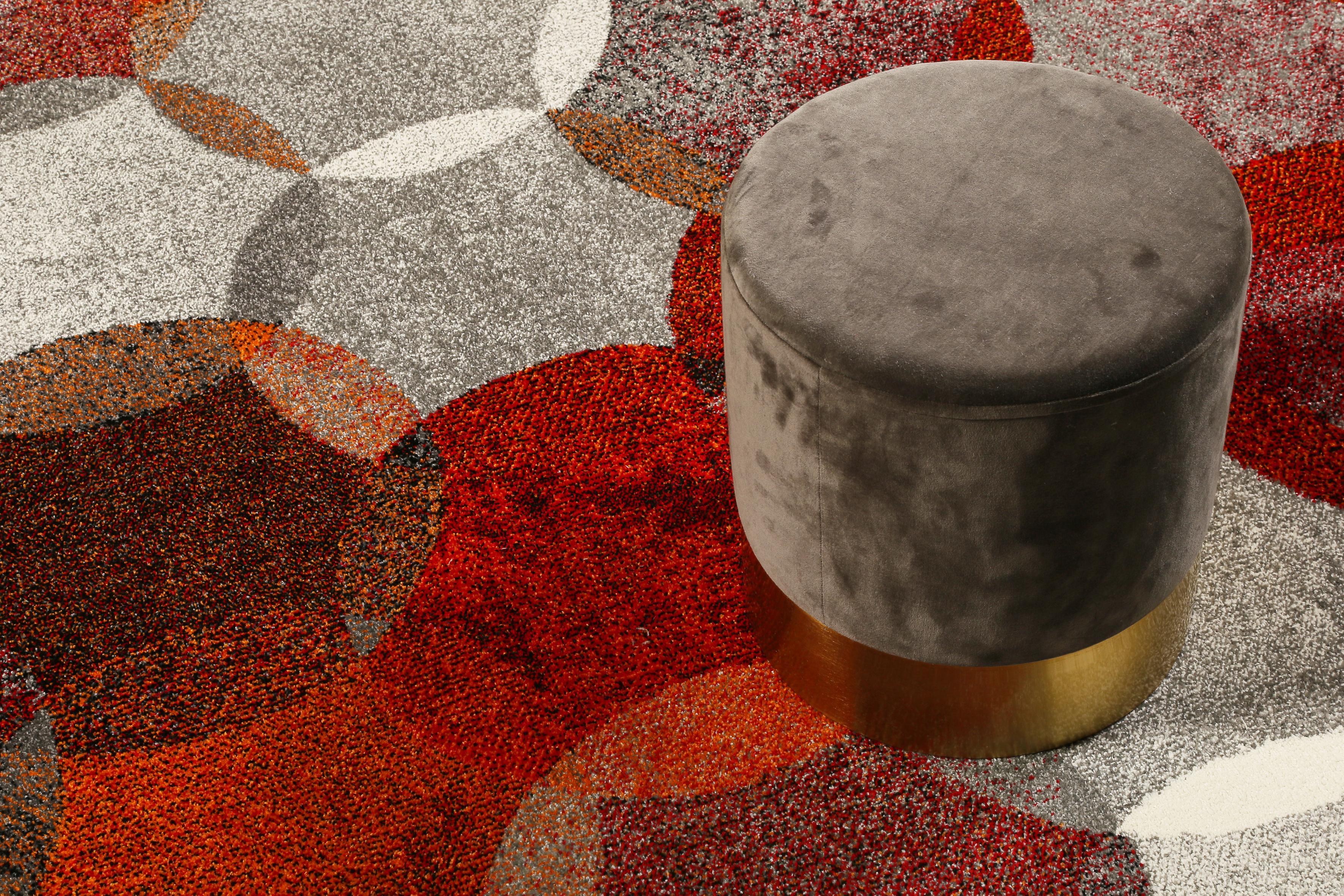 Webteppich Modernina - Rotbraun/Rot, KONVENTIONELL, Textil (133/200cm) - Esprit