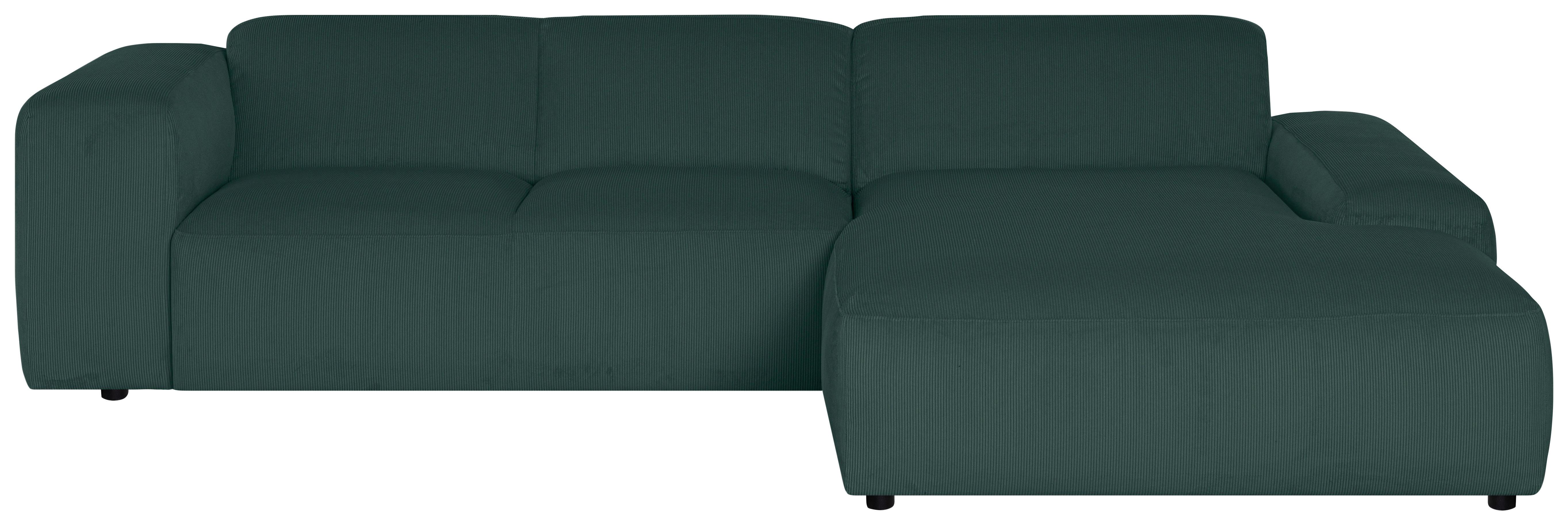 ECKSOFA Hannah Grün 304x200 cm - Schwarz/Grün, Design, Textil (304/200cm) - MID.YOU
