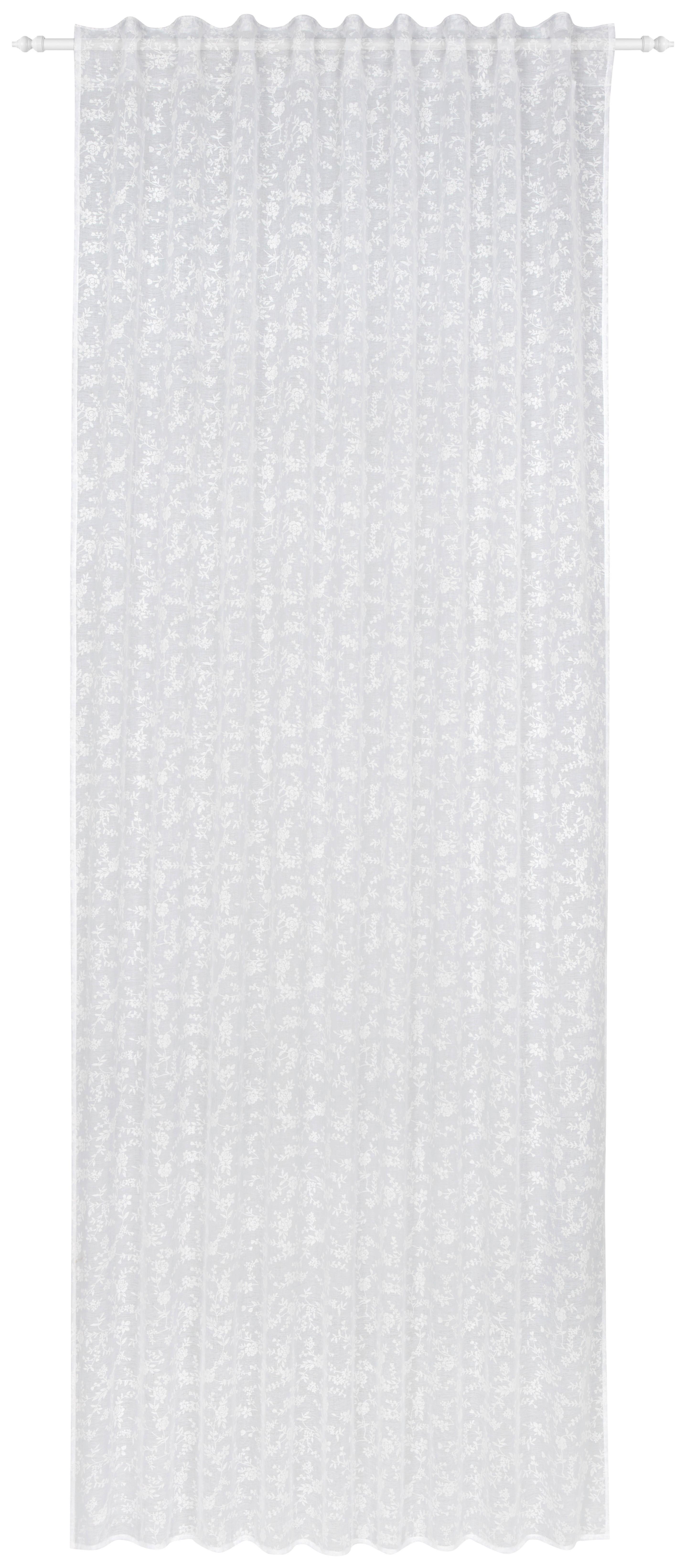 Hotový Závěs Raphaela, 140/245 Cm - bílá, Romantický / Rustikální, textil (140/245cm) - Zandiara