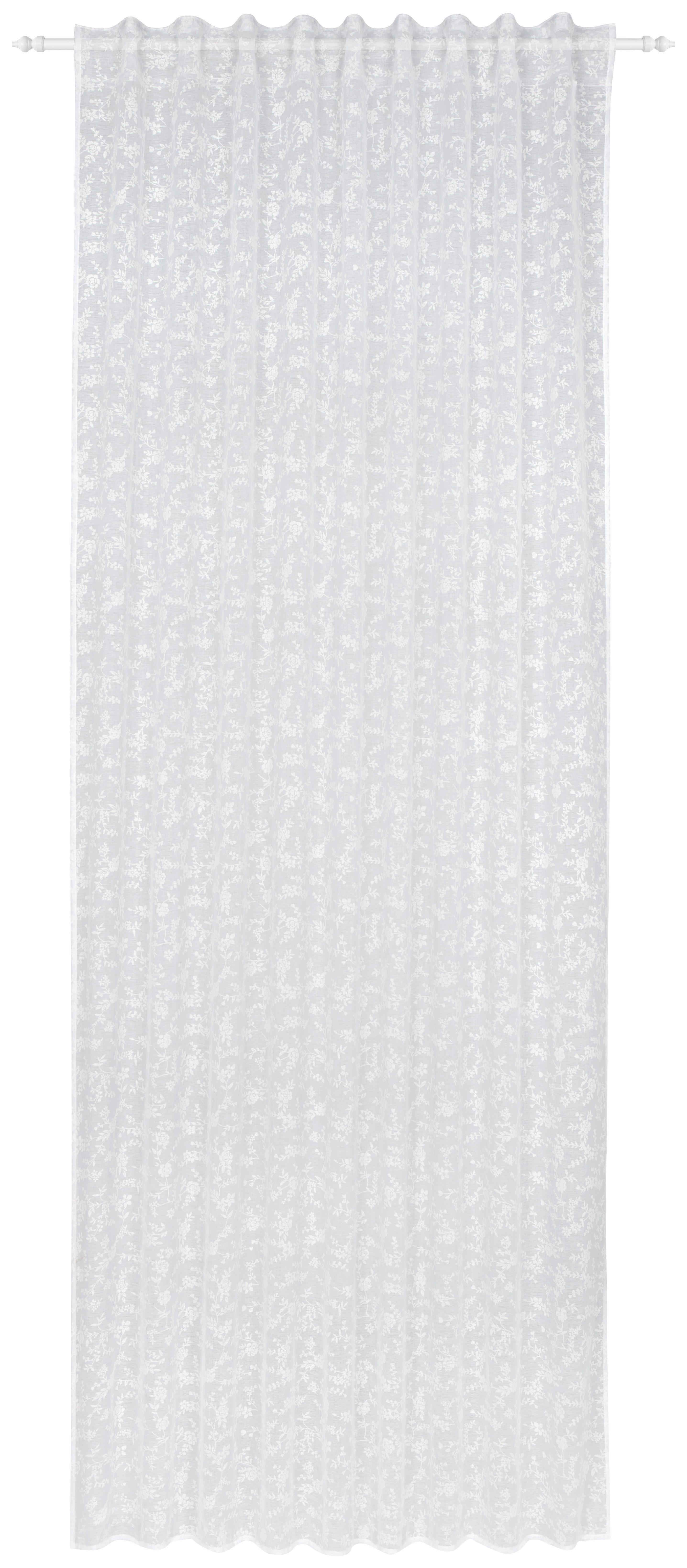 Hotový Záves Raphaela, 140/245 Cm - biela, Romantický / Vidiecky, textil (140/245cm) - Zandiara