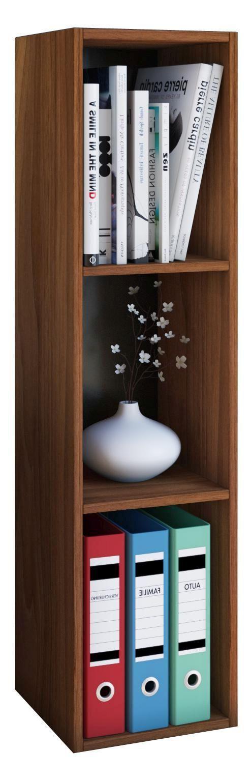 Regal aus Holzwerkstoff (MDF) in Kern Nussbaum Regal aus Holzwerkstoff (MDF) in Kern Nussbaum
