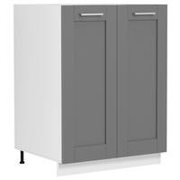 Küchenunterschrank Colura - Anthrazit/Weiß, Trend, Holzwerkstoff/Kunststoff (60/82/46cm) - MID.YOU