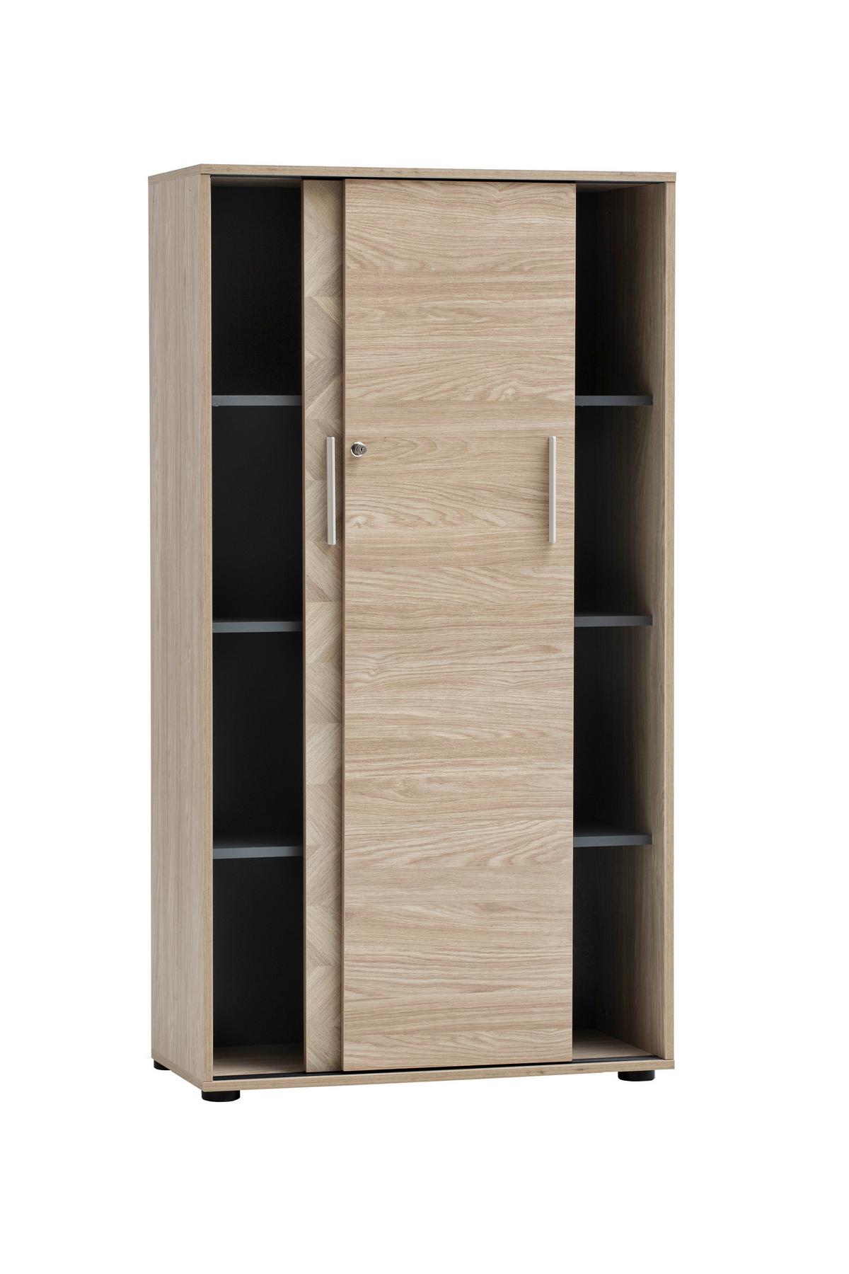 Aktenschrank Arezzo Eichefarben B: 80,1cm - Eichefarben, MODERN, Holzwerkstoff (80,1/150/38,2cm) - MID.YOU