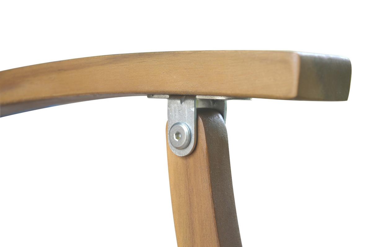Sitzgruppe Boston 7-teilig, aus Akazienholz - Akaziefarben, Basics, Holz (160/85/74cm)