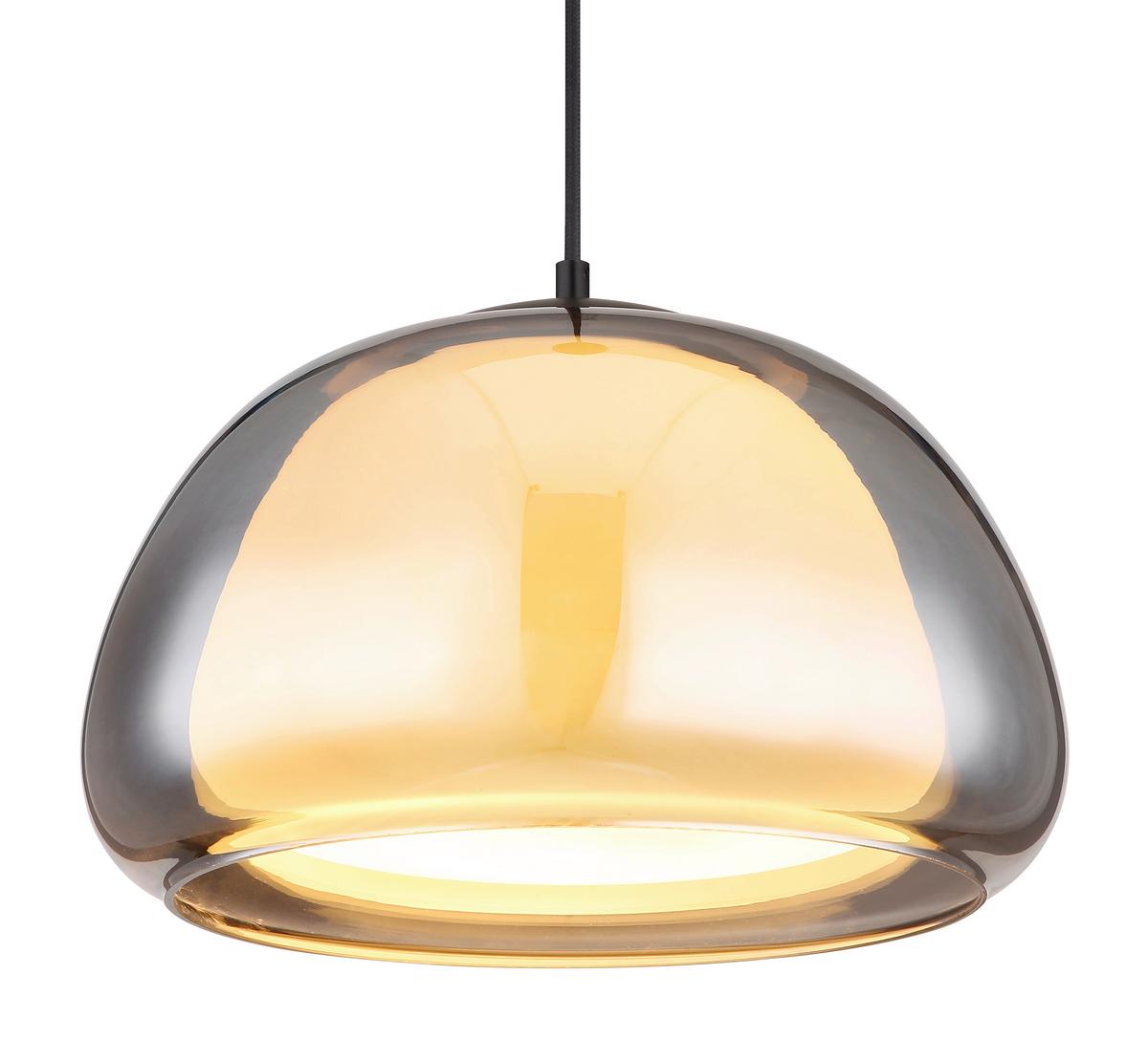 ZÁVĚSNÉ SVÍTIDLO JELLA - černá/světle šedá, Trend, kov (40/120cm)