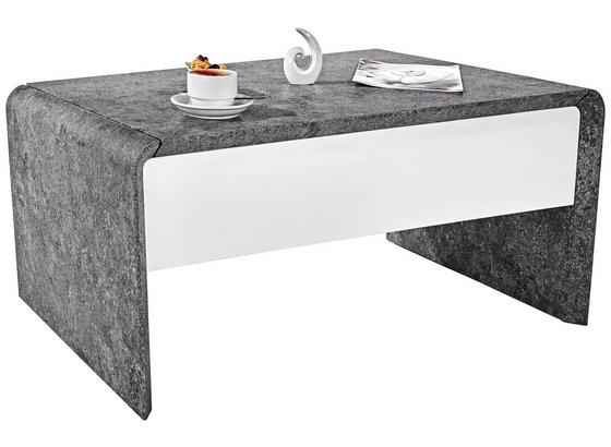Konferenční Stolek Mailand - bílá/tmavě šedá, Moderní, kov/kompozitní dřevo (110/45-70,5/60cm) Konferenční Stolek Mailand - bílá/tmavě šedá, Moderní, kov/kompozitní dřevo (110/45-70,5/60cm)